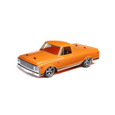 Losi V100 1972 Chevy C10 Pick-Up Truck, 1/10 On-Road RTR, Orange, LOS03034T1