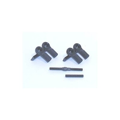 Losi Short Ball Cups & Threaded Rod (4)