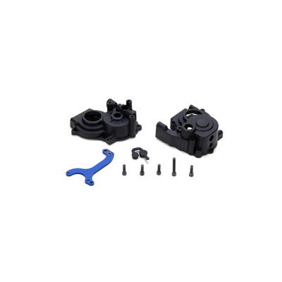 Team Losi Transmission Case & Brace Set: SNT