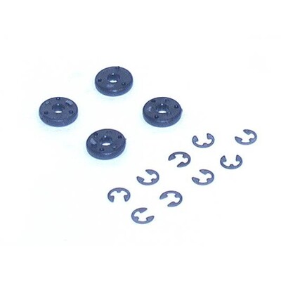Losi Shock Pistons #57, Black (4)