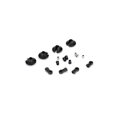Team Losi 15mm Shock Ends, Cups & Bush: 8B/8T