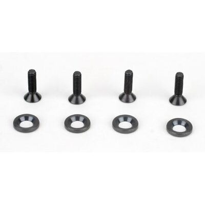 Team Losi Motor Mnt Screws w/CS Washer:NT