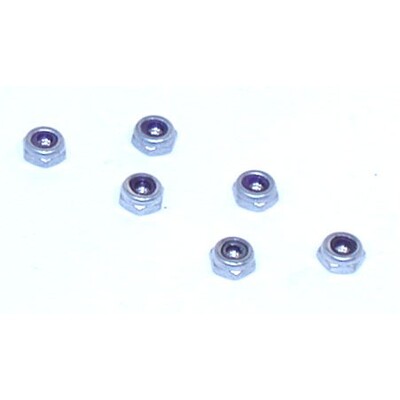 Losi 4-40 Aluminium Locknuts, Low Profile (10)