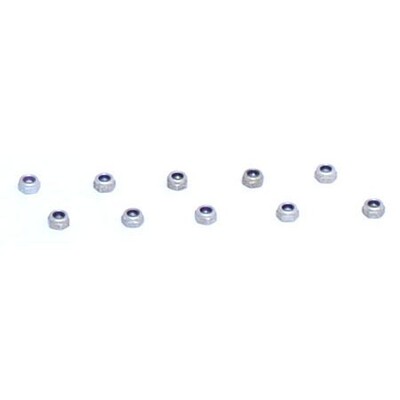 Losi 4-40 Aluminium Mini-Nuts (10)