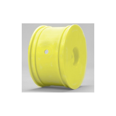 Team Losi Truggy Wheels, Zero Offset, Yellow (4): 8T 2.0