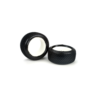 Team Losi 1/8 STEP-PIN TIRES-RED W/FOAM TYRE