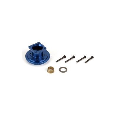 Team Losi Flywheel & Collet 4 Shoe (Blue): 8B/8T