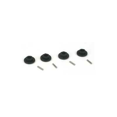 Team Losi Front/Rear Wheel Hex & Pin Set (4)