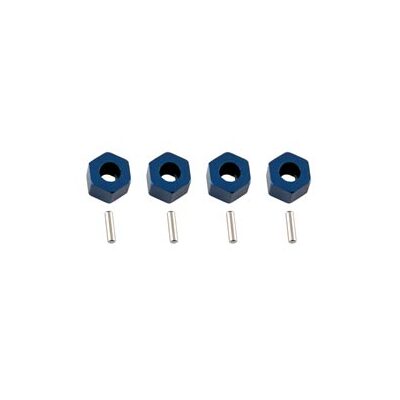 Team Losi Front/Rear Wheel Hex & Pin Set, Alum(4)