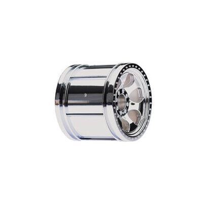 Team Losi Mini-Torquer Wheels, Chrome (Pr)