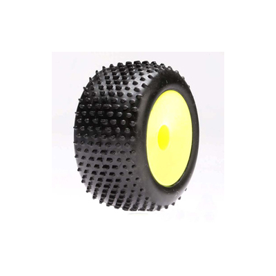 Team Losi Rear Tires & Wheels, Glued