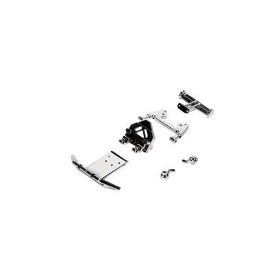 Team Losi Bumper/Strut/Mount Set, Chrome: Mini Desert Buggy