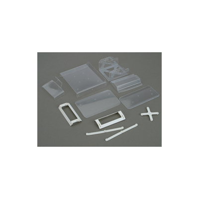 Team Losi Wing Kit, Clear, Front and Rear: Mini-Slider