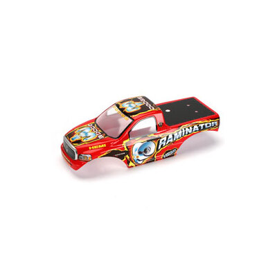 Team Losi 1/18 Dodge Raminator Painted Body w/Stickers, Red