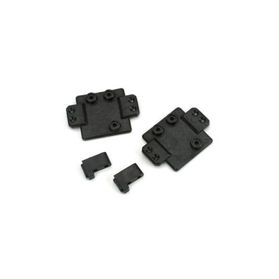 Team Losi Servo Plates & Mounts (2): MRC