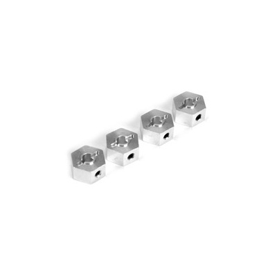 Team Losi 12mm Wheels Hex Set, Alum (4): MRC