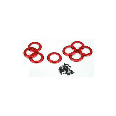 Team Losi Wheels Rings, Red (8): MRC