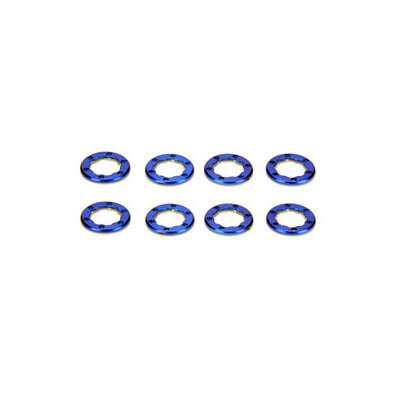 Team Losi Wheels Rings, Blue (8): McRC