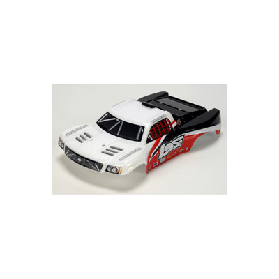 Team Losi 1/24 4WD Short Course Painted Body, White & Red