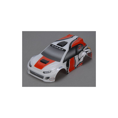 Team Losi 1/24 4WD Rally Painted Body, Orange