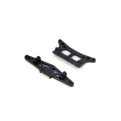 Team Losi Front/Rear Shock Tower & Lower Shock Mounts: MSCT
