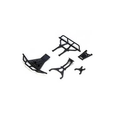 Team Losi Front/Rear Bumper & Support Set: MSCT