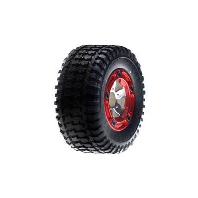 Team Losi Front Mounted Tire, Chrome (2): MSCT
