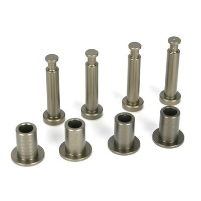 Losi Front King Pins & Arm Bushings, Aluminium