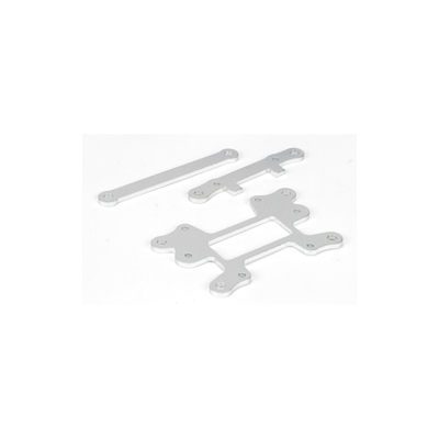 Team Losi Fr/R Suspension Hinge Pin Brace Set, Alum: MUG