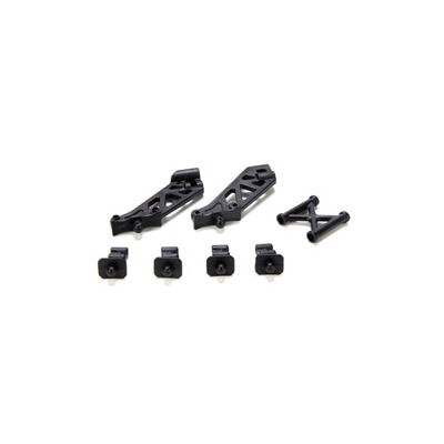 Team Losi Wing & Body Mount Set: 10-T