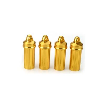 Team Losi Shock Body & Cap Set, Gold (4):LST, LST2, AFT, MGB