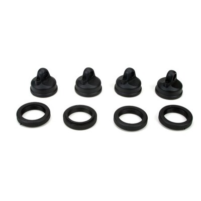 Losi Shock Adjuster Nut & Cap (4)