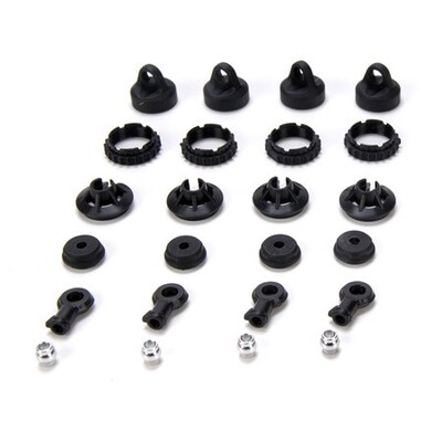 Losi Front & Rear Shock Plastics & Ball Set (4)