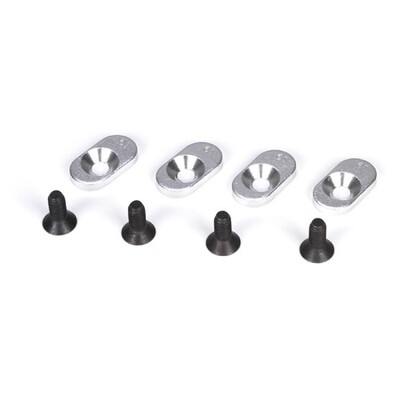 Losi Engine Mount Inserts & Screws, 18.5/58 (4)