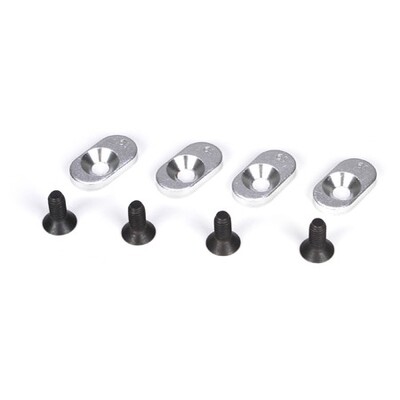 Losi Engine Mount Inserts & Screws, 18/58 (4)