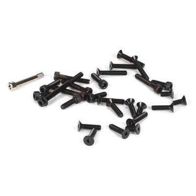 Losi 5mm Flat Head & Cap Screw Assortment (24)