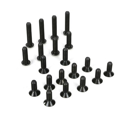Losi 6mm Binder Head & Flat Head Screw Assortment (20)