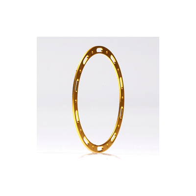 Team Losi Bead Lock"Look"Wheel Rings, Gold (4)