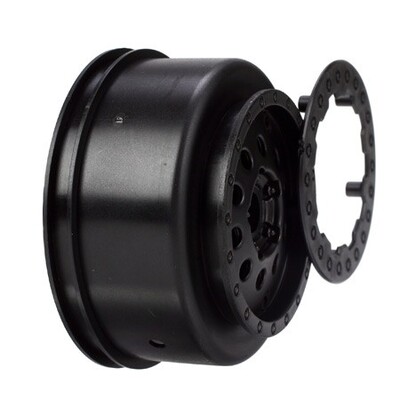 Losi Front Wheel Set, Black