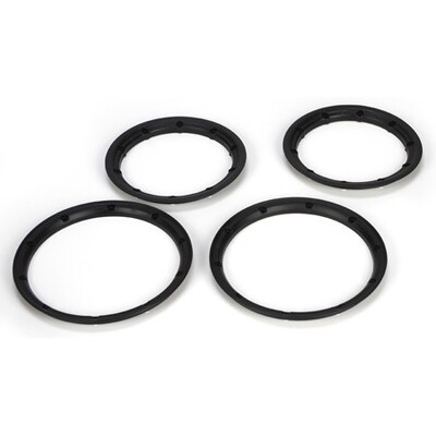 Losi Beadlock Set, Inner & Outer Black (2)