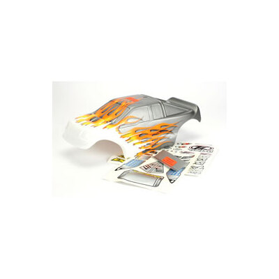 Team Losi Painted Body w/Stickers, Gray