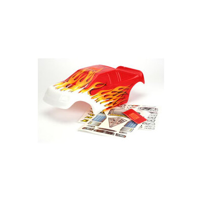 Team Losi Painted Body w/Stickers, Red