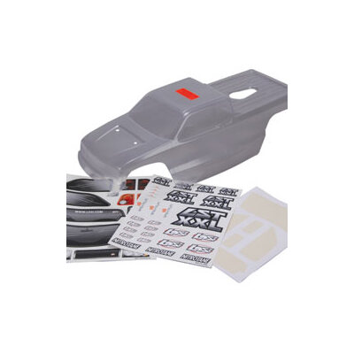 Team Losi XXL Body, Clear with Masks & Stickers
