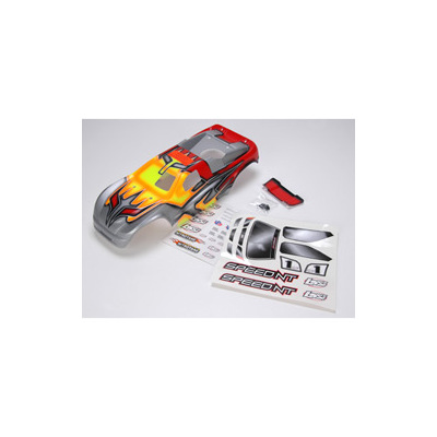 Team Losi Speed-NT Painted Body with Stickers, Red