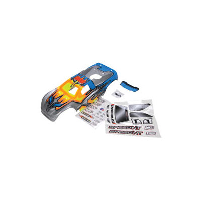 Team Losi Speed-NT Painted Body with Stickers, Blue