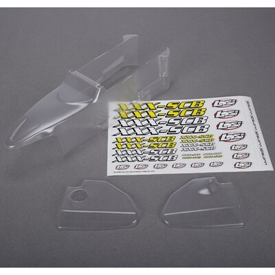 Losi XXX-SCB Body Set, Clear