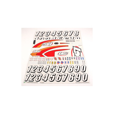 Team Losi Sticker Sheet: Slider