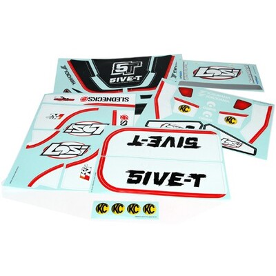 Losi 5IVE Sticker & Graphic Sheet Set Black
