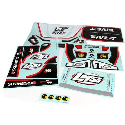 Losi 5IVE Sticker & Graphic Sheet Set White