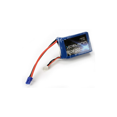 Team Losi 11.1V 1300mAh 3S 20C LiPo w/EC2 Conn:1/18 Vehicles